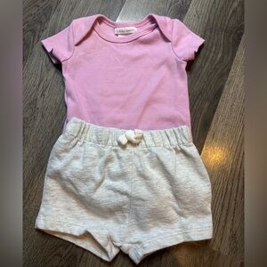 Laura Ashley Purple and Grey Shorts Outfit